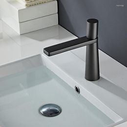 Bathroom Sink Faucets Matte Black Single-handle Faucet And Cold Basin Above Counter Under Single Open