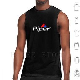 Men's Tank Tops Untitled Vest Cotton Piper Aviation Pilot Aeroplane Cessna Flying