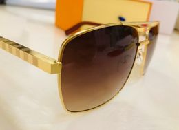 Fashion Classic Z0259E Sunglasses For Men Metal Square Gold Frame UV400 Unisex Vintage Style Attitude Sunglasses Protection Eyewear With Box original