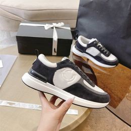 Luxury design Bowling Shoes Channel 2023 fashionable men and women Leather Canvas Letter Logo Casual outdoor Sports running Shoes 01-022