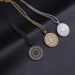 Pendant Necklaces The Of True God Sigil Ameth Sigillium Dei Emeth Amulet Jewellery Stainless Steel Laser Marking Necklace