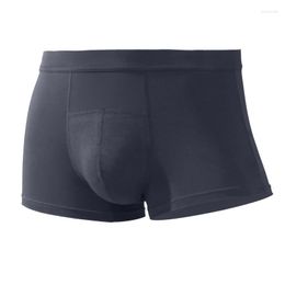 Underpants Sexy Men Underwear Boxers Shorts Modal Panties Man Solid Breathable Mesh U Convex Pouch Male Trunk Cueca Calzoncillos