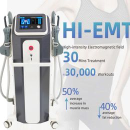 Ems hiemt weight loss emslim magneto muscle build tesla hi emt fat removal rf skin tighten machines 4 handle