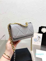 Designer-Crossbody Bags Fashion Simple Small Square Classic Flap Women's Designer Real Leather Chain Wallet Handbag 1213