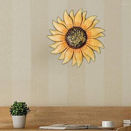 Decorative Flowers 13.4x2 Inch Metal Suower Wall Art Decor For Home Decoration Garden Yard Indoor Outdoor