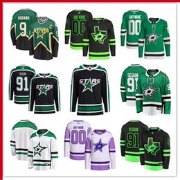 Dallas Custom Stars Hockey Jerseys 34 Denis Gurianov 64 Tanner Kero 3 John Klingberg 53 Wyatt Johnston 10 Ty Dellandrea Fredrik Olofsson Nils Lundkvist Thomas Harley