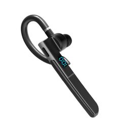 New Voice Controlled Business Bluetooth Earphone X6 Ultra Long Standby In Ear Single Ear Digital Display Earphone