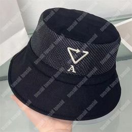 2023 Mens Fashion Bucklet Hat Patchwork Straw Beach Hat Designer Bucket Hats For Woman Summer Vacation Casual Flat Fitted Sun Hat 6 Colors