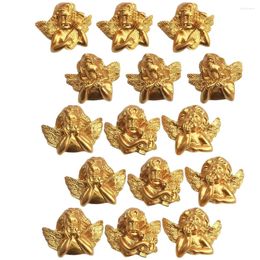 Storage Bottles 15 Pcs Mini Accessories Resin Charm Cupid Garden Statue Flatback Embellishments DIY