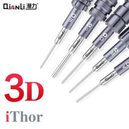 Screwdrivers Original QIANL iThor 3D Precise Screwdriver For iPhone Android Mobile Phone Repair Disassemble Bolt driver hand Tools Kit