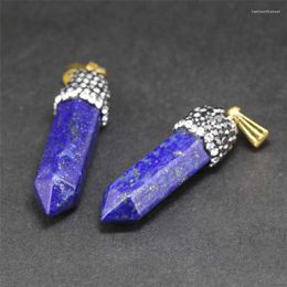 Pendant Necklaces Lapis Lazuli/Bluesand/Yellow Tiger Eye Jewelry Accessory Artilady Natural Stone Quartz Crystal Fashion Necklace