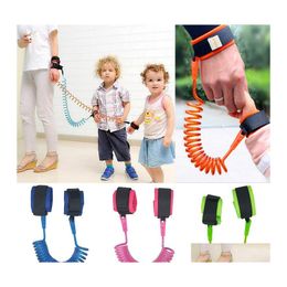 Carriers Slings Backpacks Children Anti Lost Strap Carriers Child Kids Safety Wrist Link 1.5M Outdoor Parent Baby Leash Band Todd Dhqut