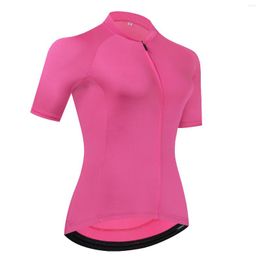 Racing Jackets Summer 2023 Pro Team Aero Cycling Jersey Women Short Sleeve Race Fit MTB Bike Shirt Bicycle Sportswear