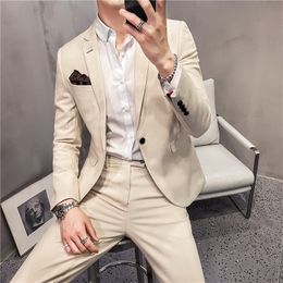 Men's Suits Blazers JacketPants Groom's Wedding Dress High Quality Business Suits Men's Plaid Slim Fit Casual Tuxedo Fashion Blazers 6XL 7XL 230506