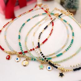 Pendant Necklaces 10 Pieces Miyuki Beads Necklace Colours Handmade Bohemia Jewellery Chocker For Women Female