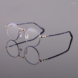 Sunglasses Frames Vintage Round Glasses Frame Women Men 2023 Metal Retro Clear Eye Optical Prescription Eyeglasses Eyewear Oculos