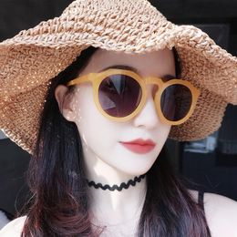 Sunglasses Vintage Fashion Round Woman Men Classic Trend Plastic Sun Glasses Design Eyewear Frame Uv400SunglassesSunglasses