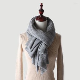 Scarves Soft Warm Fashion Ladies Shawl Scarf Wrap Stole Solid Colour Pashmina Autumn Spring Winter Women Knitted Cashmere