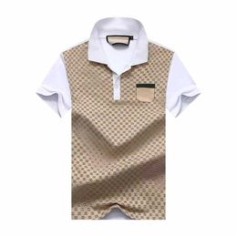 2023 fashion designer casual men's polo t-shirt snake flower embroidery men's polo shirt high street fashion polo shirt men M-XXXL