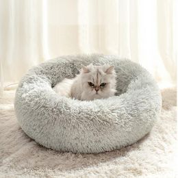Mats Very Soft Plush Cat Bed Mat Pet Warm Basket Cushion Cats House Sofa Dog Pillow Lounger Kennel Accessories Products Beds For Cat