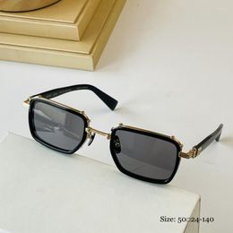 Sonnenbrillen 2023 Marken Design Frauen Spiegel SAINA JEAN Mode Metall Quadratische Brille Klassische Männer Out Door Sun Uv400