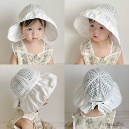 Caps Hats Big Brim Baby Sun Hat Kids Bucket Hat Princess Lace Baby Fisherman Hat Newborn Photography Props