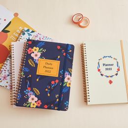 English Schedule Book With Divider Page Time Management Weekly Plan Spiral Notebook Planner Notebooks And Journals