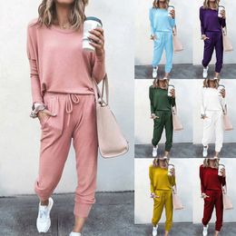 Women's Tracksuits Jogging Suits for Women Casual 2 Piece Spring and autumn sports and fitness wear Long Pant Set Sweatsuits Tracksuits P230506