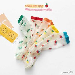 3pcs Summer Mesh Yarn Infant Short Cute Cartoon Toddler Kids Floor Baby Boy Girl Ultra-thin Fashion Children's Socks