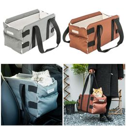 Houses Portable Puppy Car Seat Cover Basket Safety Central Control Dog Carrier Bag Pet Booster Seats Dog Bed for Travel House Chihuahua