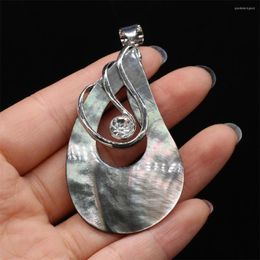 Pendant Necklaces Necklace Pendanst Natural Shell Water Drop Shape Mother Of Pearl Charm For Jewellery Making Gift Size 36x68mm
