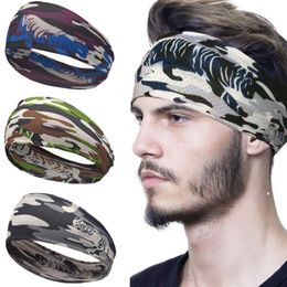 Camouflage Sport Headbands Bike Cycling Running Sweatband Fitness Jogging Tennis Yoga Gym Headscarf Head Sweat Hair Band Bandage Men Women