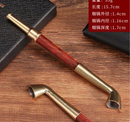 Smoking Pipes New copper alloy cigarette bag, old-fashioned dry tobacco rod