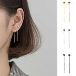 Dangle Earrings La Monada Bead Tassel Women Drop Silver 925 Sterling Fine Jewelry For Hanging Korean Chain