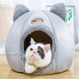 Mats Cat Bed Nesk New Deep Sleep Pet Cave Bed Small Dog Kitten Cushion Cosy House Pets Basket Tent Items Removable Cat Accessories