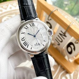 Mens Watch Automatic Mechanical Watches Sapphire 42MM Classic Women Wristwatches Montre de Luxe Cowhide Strap Designer Watch