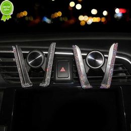 New Universal Car Phone Holder Women Diamond Crystal Car Air Vent Mount Mobile Phone Holder Stand Car Bling Accessories for Woman