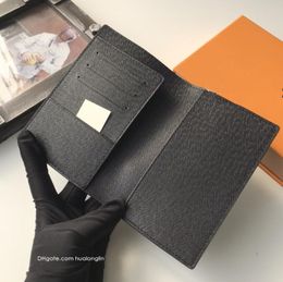 Designer Woman wallet Card Holders passport case Wallet for women and men high quality original box flower grid checkers277b