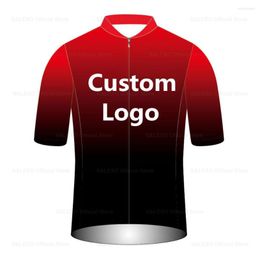 Racing Jackets Custom Team Men's Cycling Jersey DIY Design Logo Summer Short Sleeve Clothing Road Bike