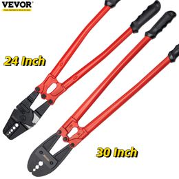 Tang VEVOR 24/30Inch Wire Rope Swager Crimper Tool Insulated Handle Aluminium Copper Cable Fishing Dual Sleeves Cutter Crimping Pliers