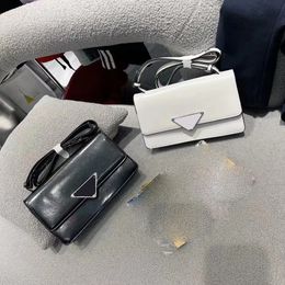 Prade New Luxury Shoulder Bag Designer Bags PU Material Metal Triangle Sign Crossbody Bagss for women Purses and Handbags