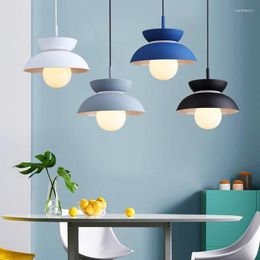 Pendant Lamps Modern Ceiling Semicircle Lampshade Aluminium Lights Restaurant Dining Table Kitchen Decorative Lighting Hanging