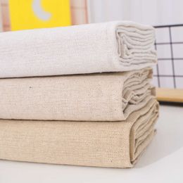 Fabric 50x155cm cloth false linen rough cotton fabric solid linen fabric diy cora storage bag and pillow case woven background P230506
