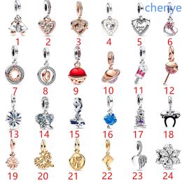 925 Silver Fit Pandora Charm New Lollipop Ice Cream Gift Box Pendant Bead Dangle Fashion Charms Set Pendant DIY Fine Beads Jewellery