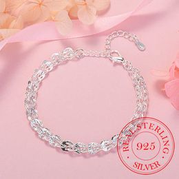 Charm Bracelets 925 Sterling Silver Female Bracelet Homme Korean Lady Phoenix Charm Bracelets For Women Girls Fine Jewellery Wedding Party Gift AA230506