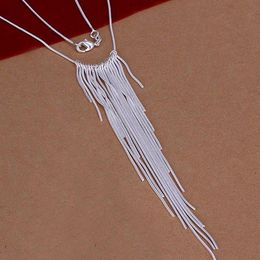 Chains Wholesale For Women's/men's Sterling-silver-jewelry Necklace Fashion Jewellery Chain Multi-line NecklaceChains