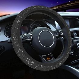 Steering Wheel Covers Night Sky Cover Cute Car Accessories For Women Men Universal Fit 15 Inches Breathable Anti Slip Sweat Absorption