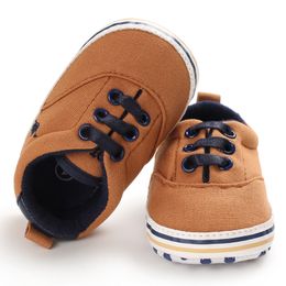 New Baby Boys Girls Shoes Spring/autumn Toddler Infants First Walkers Sneakers Soft Sole Anti-slip Casual Canvas Sneaker Crib
