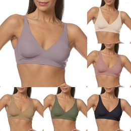 Women's Shapers Women Sports Bras Sexy Lace Front Buckle Yoga Bra Workout Woman 36 C