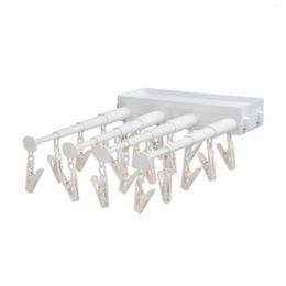 Hangers Wall Mounted Drying Rack For Underwear Wear-resistant Free Punch Home & El Use